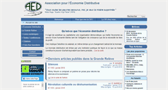 Desktop Screenshot of economiedistributive.fr